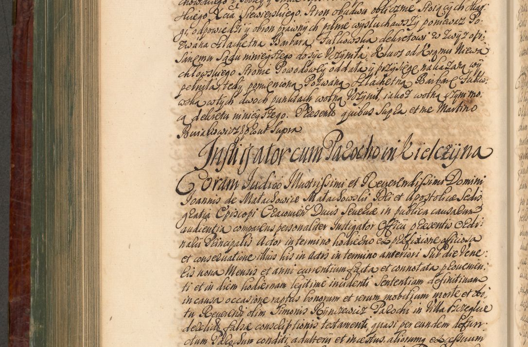 Zdjęcie nr 857 dla obiektu archiwalnego: Acta actorum episcopalium R. D. Joannis a Małachowice Małachowski, episcopi Cracoviensis a die 16 Julii anni 1688 et 1689 acticatorum. Volumen IV