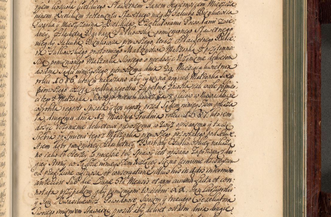 Zdjęcie nr 856 dla obiektu archiwalnego: Acta actorum episcopalium R. D. Joannis a Małachowice Małachowski, episcopi Cracoviensis a die 16 Julii anni 1688 et 1689 acticatorum. Volumen IV