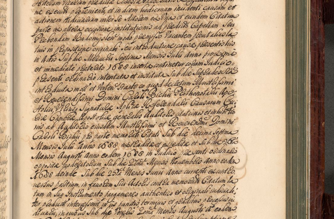 Zdjęcie nr 848 dla obiektu archiwalnego: Acta actorum episcopalium R. D. Joannis a Małachowice Małachowski, episcopi Cracoviensis a die 16 Julii anni 1688 et 1689 acticatorum. Volumen IV