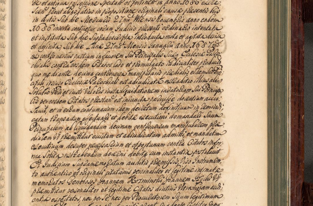 Zdjęcie nr 842 dla obiektu archiwalnego: Acta actorum episcopalium R. D. Joannis a Małachowice Małachowski, episcopi Cracoviensis a die 16 Julii anni 1688 et 1689 acticatorum. Volumen IV