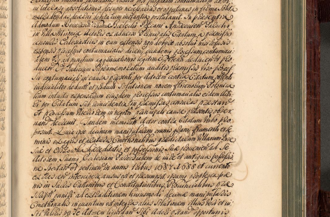 Zdjęcie nr 840 dla obiektu archiwalnego: Acta actorum episcopalium R. D. Joannis a Małachowice Małachowski, episcopi Cracoviensis a die 16 Julii anni 1688 et 1689 acticatorum. Volumen IV