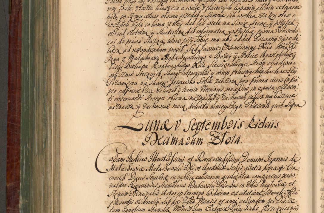 Zdjęcie nr 825 dla obiektu archiwalnego: Acta actorum episcopalium R. D. Joannis a Małachowice Małachowski, episcopi Cracoviensis a die 16 Julii anni 1688 et 1689 acticatorum. Volumen IV