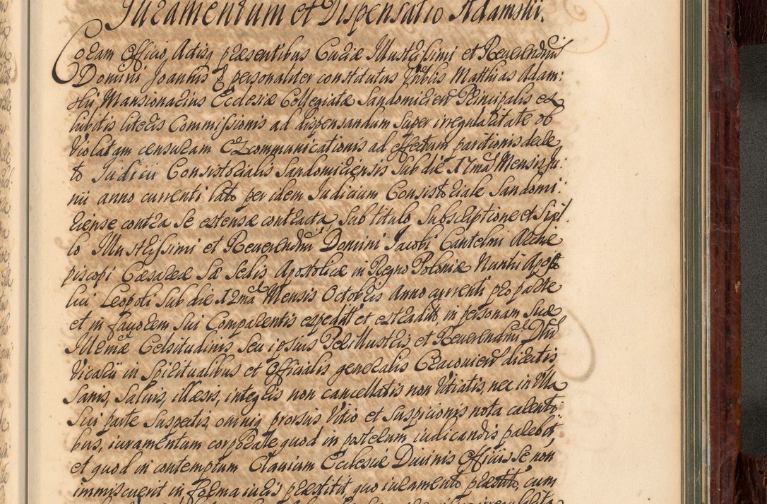 Zdjęcie nr 1010 dla obiektu archiwalnego: Acta actorum episcopalium R. D. Joannis a Małachowice Małachowski, episcopi Cracoviensis a die 16 Julii anni 1688 et 1689 acticatorum. Volumen IV