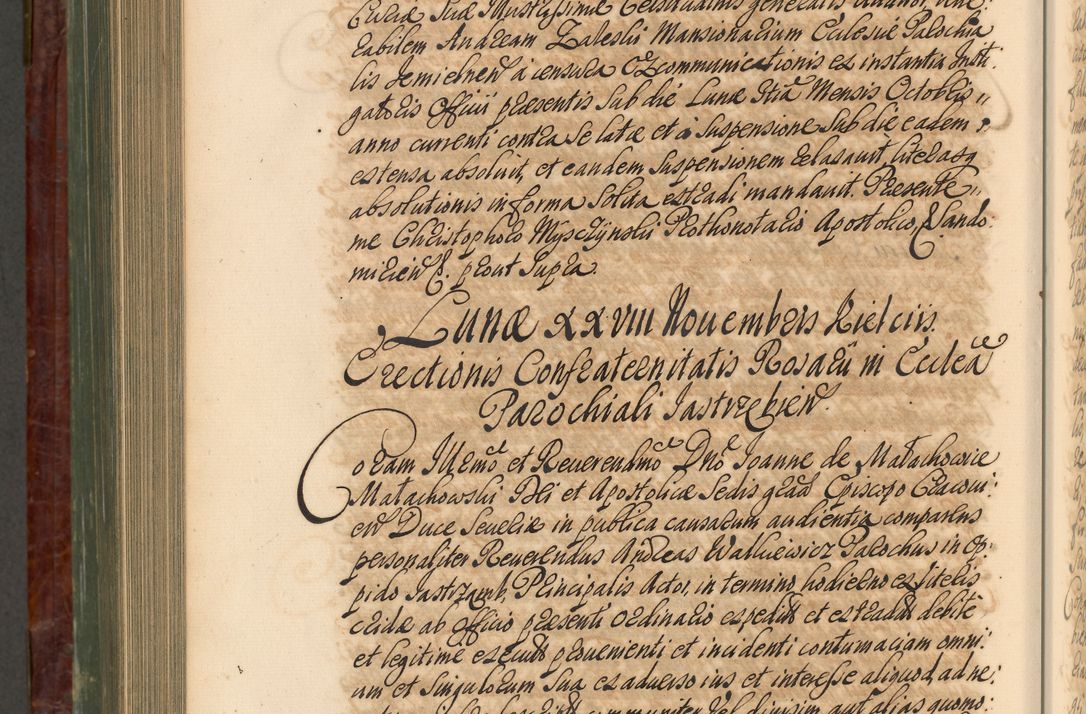 Zdjęcie nr 1011 dla obiektu archiwalnego: Acta actorum episcopalium R. D. Joannis a Małachowice Małachowski, episcopi Cracoviensis a die 16 Julii anni 1688 et 1689 acticatorum. Volumen IV