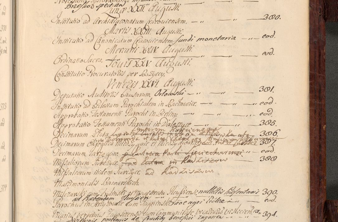 Zdjęcie nr 1146 dla obiektu archiwalnego: Acta actorum episcopalium R. D. Joannis a Małachowice Małachowski, episcopi Cracoviensis a die 16 Julii anni 1688 et 1689 acticatorum. Volumen IV