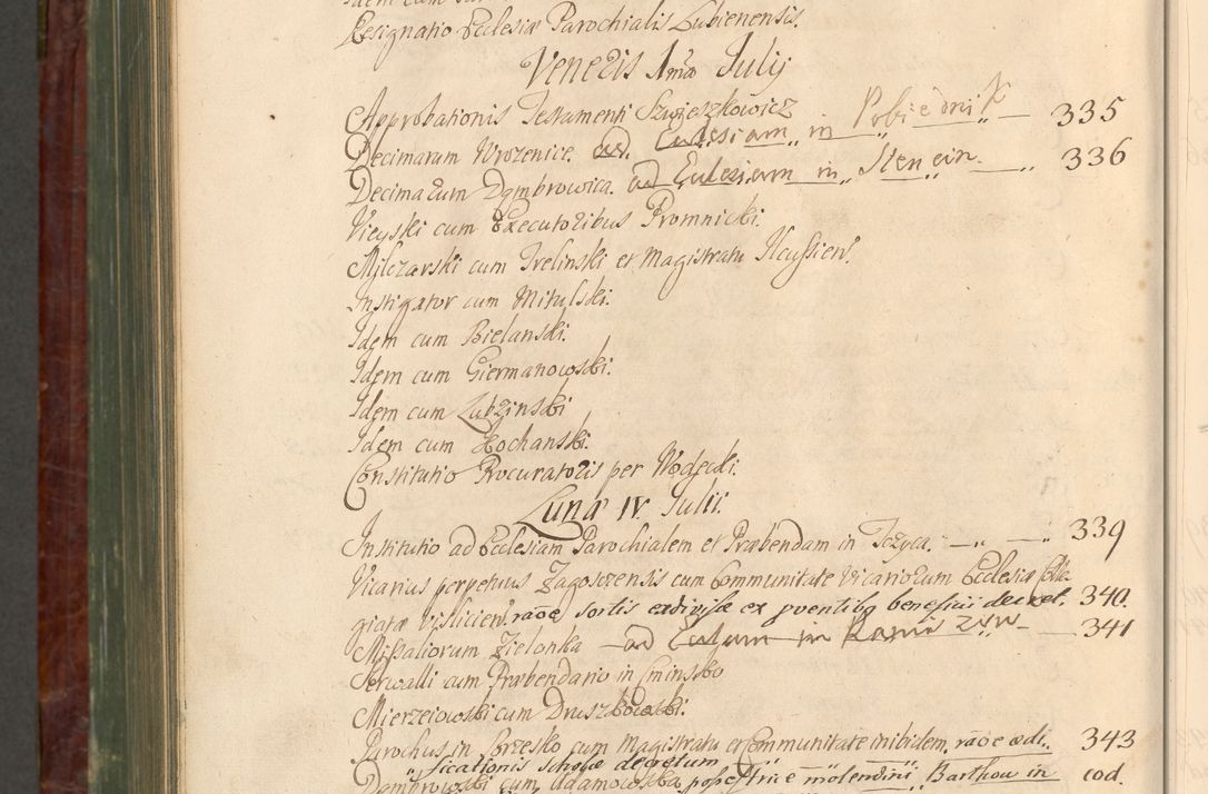 Zdjęcie nr 1143 dla obiektu archiwalnego: Acta actorum episcopalium R. D. Joannis a Małachowice Małachowski, episcopi Cracoviensis a die 16 Julii anni 1688 et 1689 acticatorum. Volumen IV