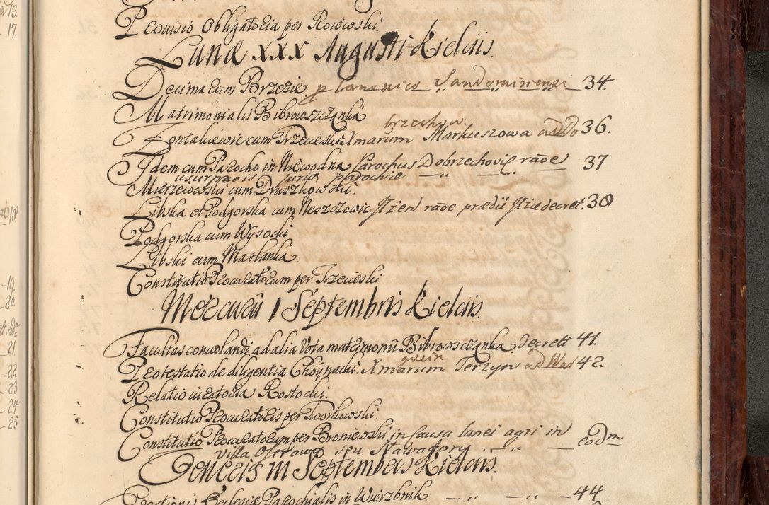 Zdjęcie nr 1128 dla obiektu archiwalnego: Acta actorum episcopalium R. D. Joannis a Małachowice Małachowski, episcopi Cracoviensis a die 16 Julii anni 1688 et 1689 acticatorum. Volumen IV