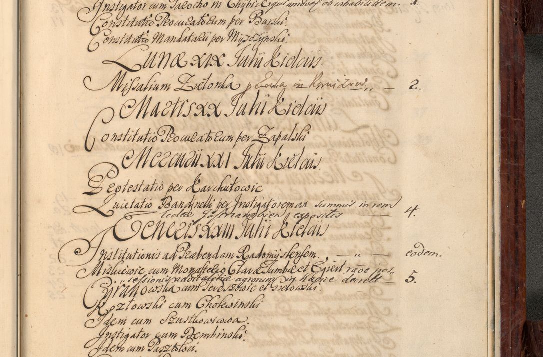 Zdjęcie nr 1126 dla obiektu archiwalnego: Acta actorum episcopalium R. D. Joannis a Małachowice Małachowski, episcopi Cracoviensis a die 16 Julii anni 1688 et 1689 acticatorum. Volumen IV