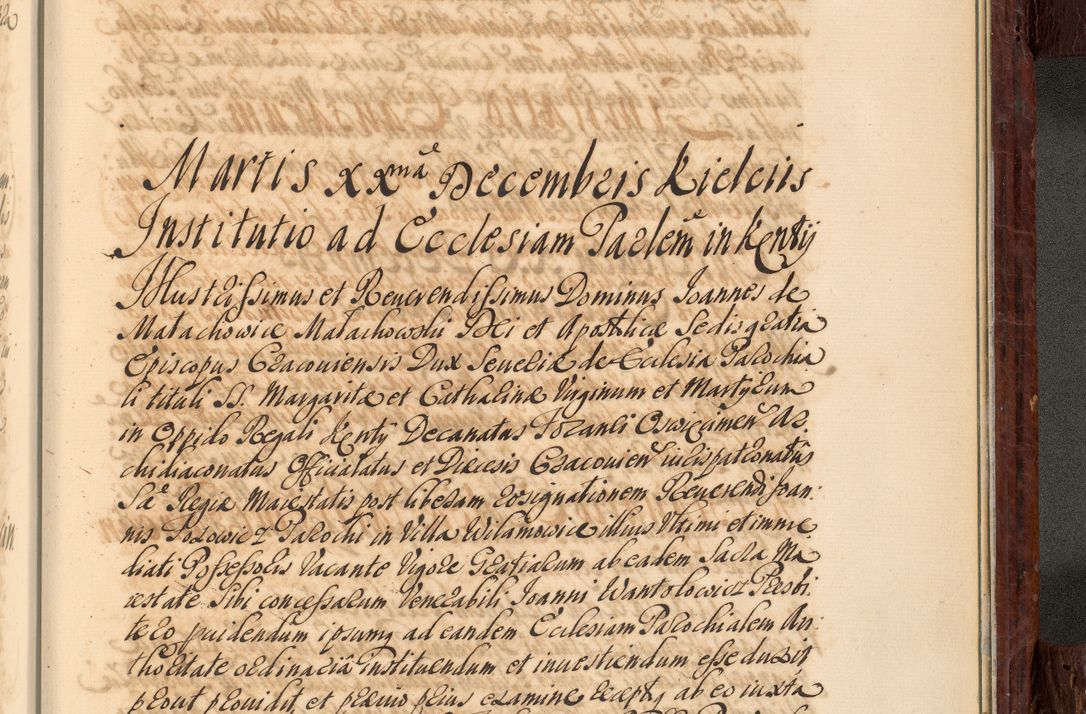 Zdjęcie nr 1118 dla obiektu archiwalnego: Acta actorum episcopalium R. D. Joannis a Małachowice Małachowski, episcopi Cracoviensis a die 16 Julii anni 1688 et 1689 acticatorum. Volumen IV