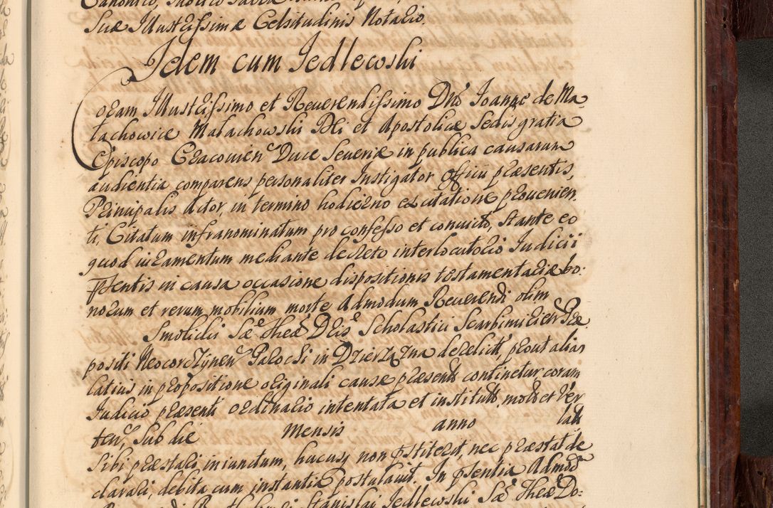 Zdjęcie nr 1116 dla obiektu archiwalnego: Acta actorum episcopalium R. D. Joannis a Małachowice Małachowski, episcopi Cracoviensis a die 16 Julii anni 1688 et 1689 acticatorum. Volumen IV