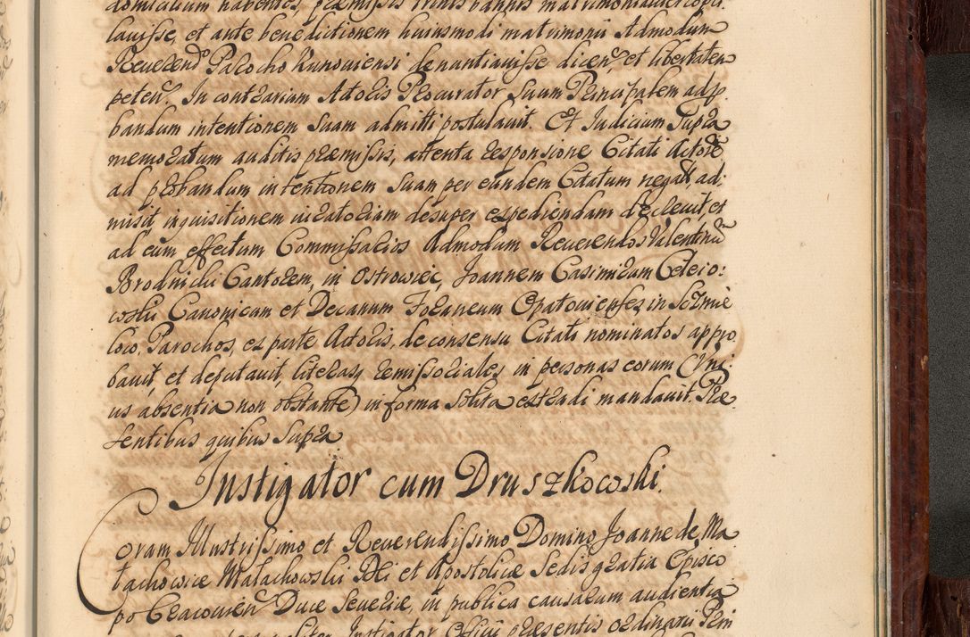 Zdjęcie nr 1114 dla obiektu archiwalnego: Acta actorum episcopalium R. D. Joannis a Małachowice Małachowski, episcopi Cracoviensis a die 16 Julii anni 1688 et 1689 acticatorum. Volumen IV