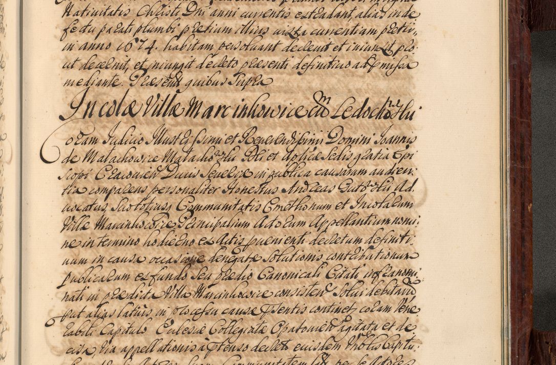 Zdjęcie nr 1112 dla obiektu archiwalnego: Acta actorum episcopalium R. D. Joannis a Małachowice Małachowski, episcopi Cracoviensis a die 16 Julii anni 1688 et 1689 acticatorum. Volumen IV