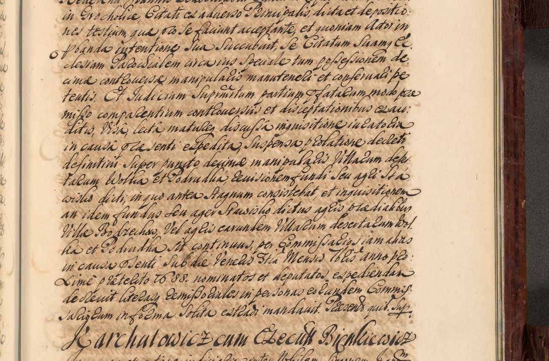 Zdjęcie nr 1110 dla obiektu archiwalnego: Acta actorum episcopalium R. D. Joannis a Małachowice Małachowski, episcopi Cracoviensis a die 16 Julii anni 1688 et 1689 acticatorum. Volumen IV