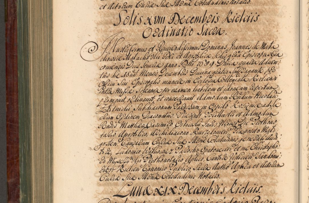 Zdjęcie nr 1105 dla obiektu archiwalnego: Acta actorum episcopalium R. D. Joannis a Małachowice Małachowski, episcopi Cracoviensis a die 16 Julii anni 1688 et 1689 acticatorum. Volumen IV