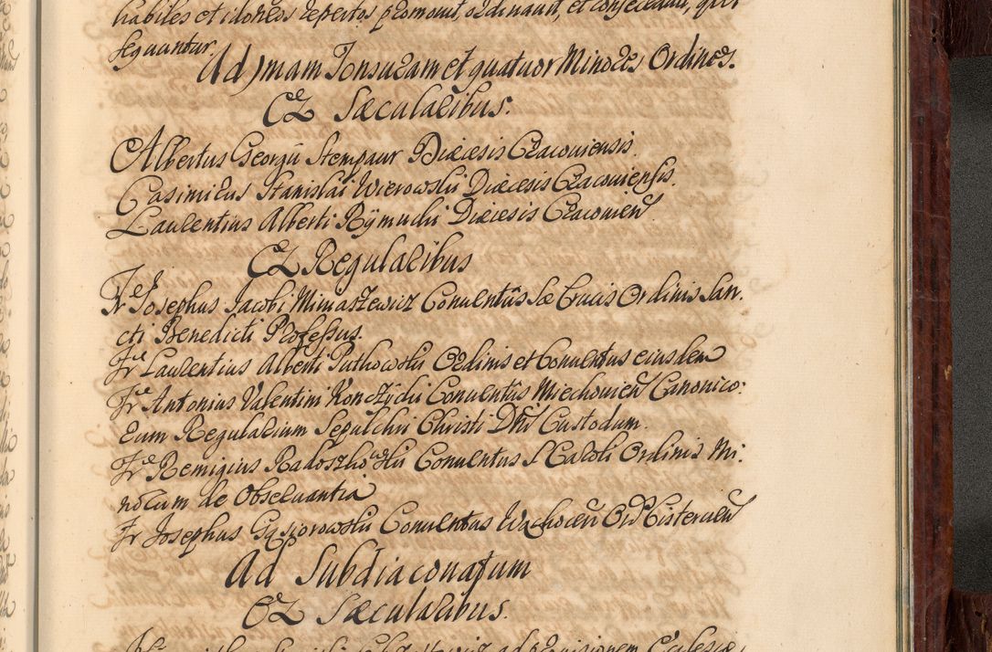 Zdjęcie nr 1100 dla obiektu archiwalnego: Acta actorum episcopalium R. D. Joannis a Małachowice Małachowski, episcopi Cracoviensis a die 16 Julii anni 1688 et 1689 acticatorum. Volumen IV