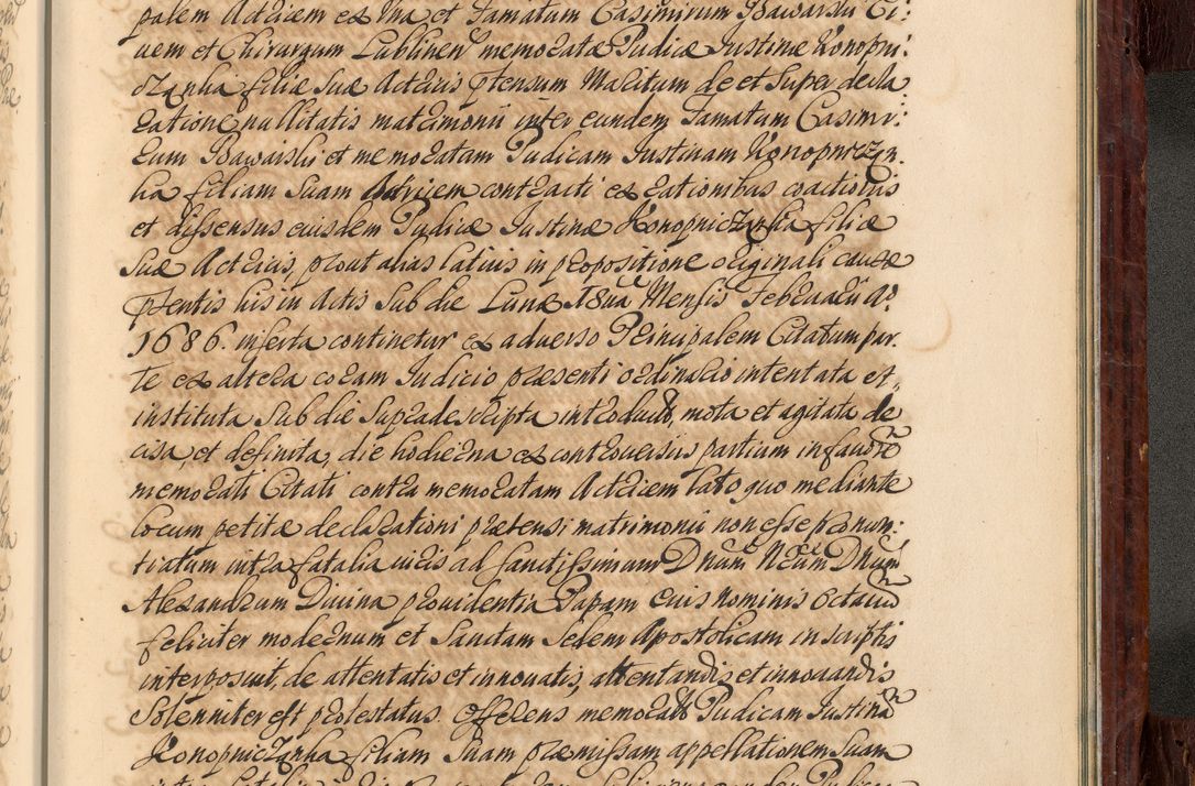 Zdjęcie nr 1098 dla obiektu archiwalnego: Acta actorum episcopalium R. D. Joannis a Małachowice Małachowski, episcopi Cracoviensis a die 16 Julii anni 1688 et 1689 acticatorum. Volumen IV