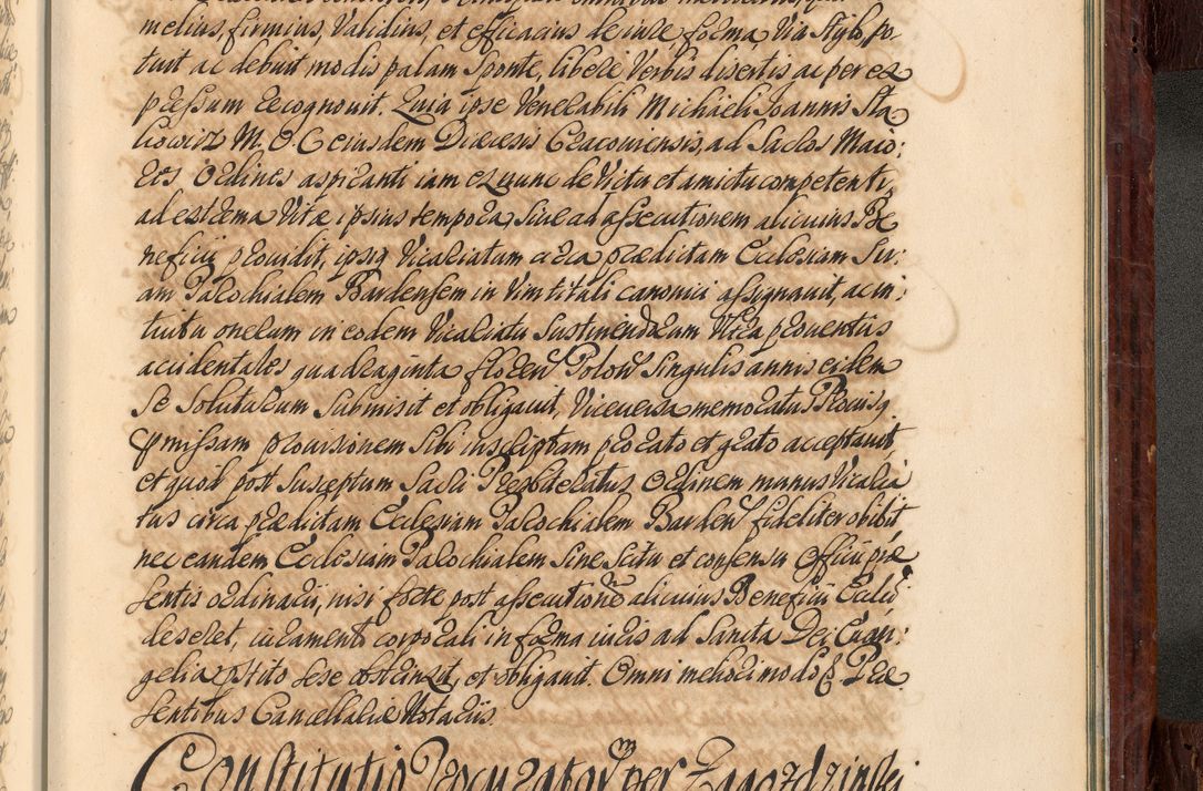 Zdjęcie nr 1096 dla obiektu archiwalnego: Acta actorum episcopalium R. D. Joannis a Małachowice Małachowski, episcopi Cracoviensis a die 16 Julii anni 1688 et 1689 acticatorum. Volumen IV