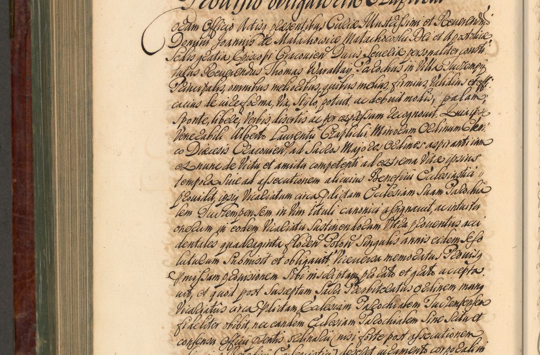 Zdjęcie nr 1095 dla obiektu archiwalnego: Acta actorum episcopalium R. D. Joannis a Małachowice Małachowski, episcopi Cracoviensis a die 16 Julii anni 1688 et 1689 acticatorum. Volumen IV