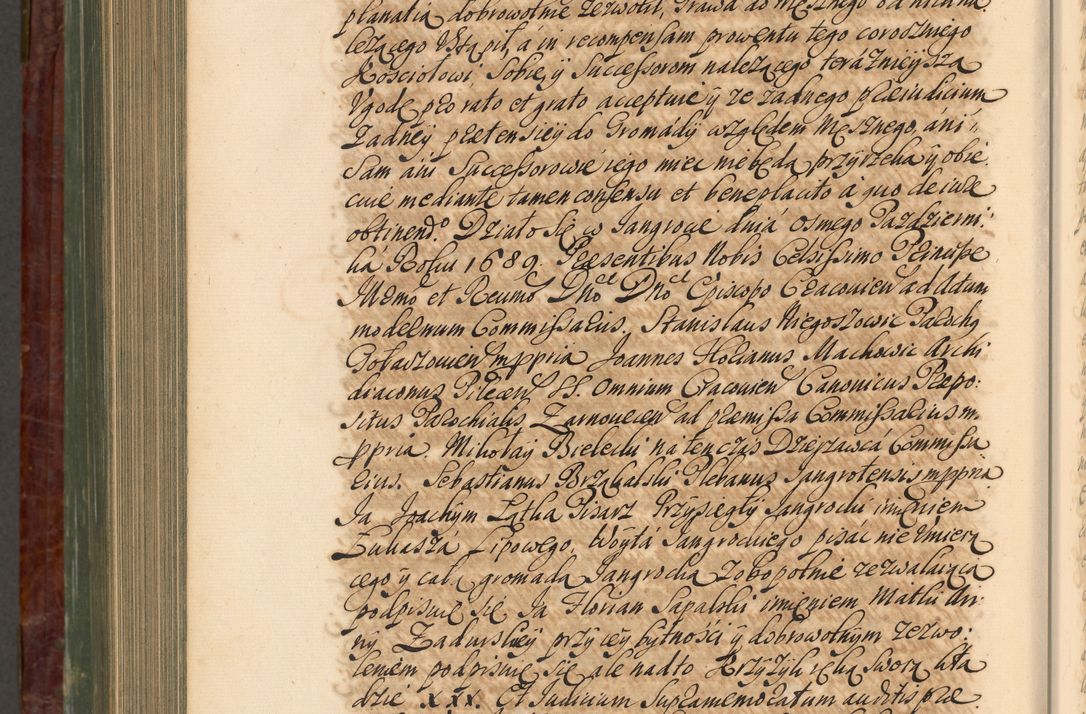 Zdjęcie nr 1075 dla obiektu archiwalnego: Acta actorum episcopalium R. D. Joannis a Małachowice Małachowski, episcopi Cracoviensis a die 16 Julii anni 1688 et 1689 acticatorum. Volumen IV