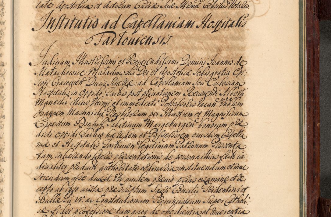 Zdjęcie nr 1070 dla obiektu archiwalnego: Acta actorum episcopalium R. D. Joannis a Małachowice Małachowski, episcopi Cracoviensis a die 16 Julii anni 1688 et 1689 acticatorum. Volumen IV