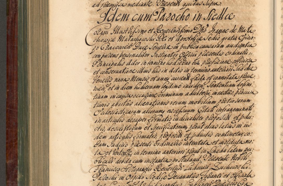 Zdjęcie nr 1065 dla obiektu archiwalnego: Acta actorum episcopalium R. D. Joannis a Małachowice Małachowski, episcopi Cracoviensis a die 16 Julii anni 1688 et 1689 acticatorum. Volumen IV