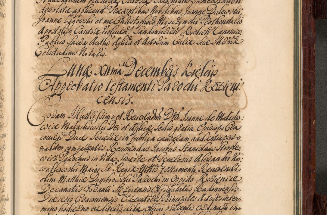 Zdjęcie nr 1056 dla obiektu archiwalnego: Acta actorum episcopalium R. D. Joannis a Małachowice Małachowski, episcopi Cracoviensis a die 16 Julii anni 1688 et 1689 acticatorum. Volumen IV