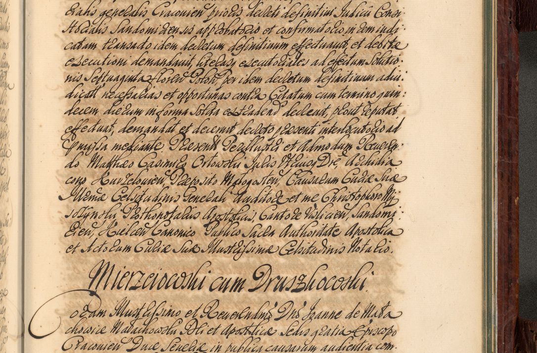 Zdjęcie nr 1050 dla obiektu archiwalnego: Acta actorum episcopalium R. D. Joannis a Małachowice Małachowski, episcopi Cracoviensis a die 16 Julii anni 1688 et 1689 acticatorum. Volumen IV