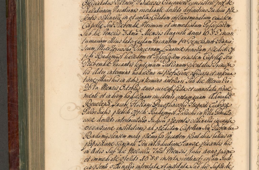 Zdjęcie nr 1045 dla obiektu archiwalnego: Acta actorum episcopalium R. D. Joannis a Małachowice Małachowski, episcopi Cracoviensis a die 16 Julii anni 1688 et 1689 acticatorum. Volumen IV