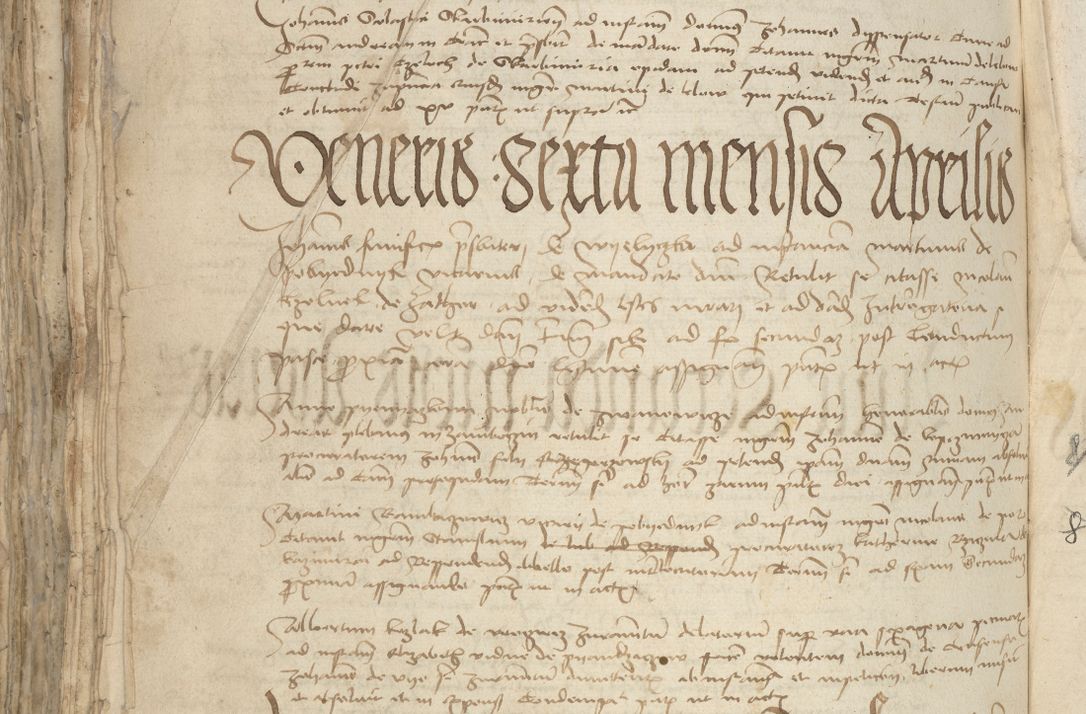 Zdjęcie nr 834 dla obiektu archiwalnego: [Acta pronuntiationum officialia coram Sandivogio de Thanczin]