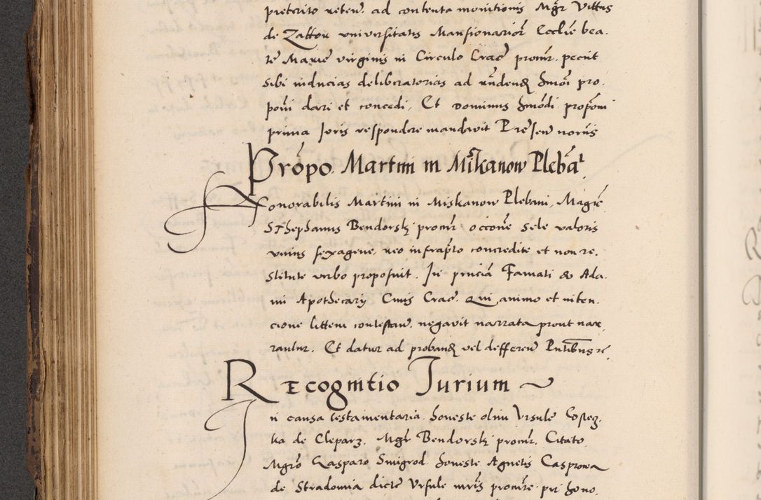 Zdjęcie nr 198 dla obiektu archiwalnego: Acta actorum causarum, sentenciarum diffinitivarum quam interloquutiorum, decretorum, obligationum, quietationum et constitutionum procuratorum coram reverndo domino Petri Porembski preposito Ossviencimensi, canonico et officiali Cracoviensi generali ad annum Dimini 1556, inditione quatuor decima, pontificatus sanctissimi in Christo patris domini Pauli divina providencia pape IIII anno ispius.