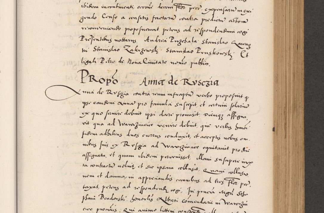 Zdjęcie nr 201 dla obiektu archiwalnego: Acta actorum causarum, sentenciarum diffinitivarum quam interloquutiorum, decretorum, obligationum, quietationum et constitutionum procuratorum coram reverndo domino Petri Porembski preposito Ossviencimensi, canonico et officiali Cracoviensi generali ad annum Dimini 1556, inditione quatuor decima, pontificatus sanctissimi in Christo patris domini Pauli divina providencia pape IIII anno ispius.