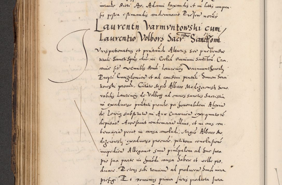 Zdjęcie nr 194 dla obiektu archiwalnego: Acta actorum causarum, sentenciarum diffinitivarum quam interloquutiorum, decretorum, obligationum, quietationum et constitutionum procuratorum coram reverndo domino Petri Porembski preposito Ossviencimensi, canonico et officiali Cracoviensi generali ad annum Dimini 1556, inditione quatuor decima, pontificatus sanctissimi in Christo patris domini Pauli divina providencia pape IIII anno ispius.