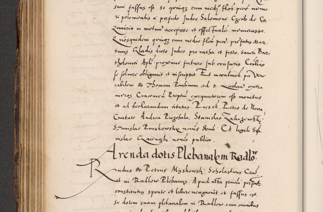 Zdjęcie nr 188 dla obiektu archiwalnego: Acta actorum causarum, sentenciarum diffinitivarum quam interloquutiorum, decretorum, obligationum, quietationum et constitutionum procuratorum coram reverndo domino Petri Porembski preposito Ossviencimensi, canonico et officiali Cracoviensi generali ad annum Dimini 1556, inditione quatuor decima, pontificatus sanctissimi in Christo patris domini Pauli divina providencia pape IIII anno ispius.