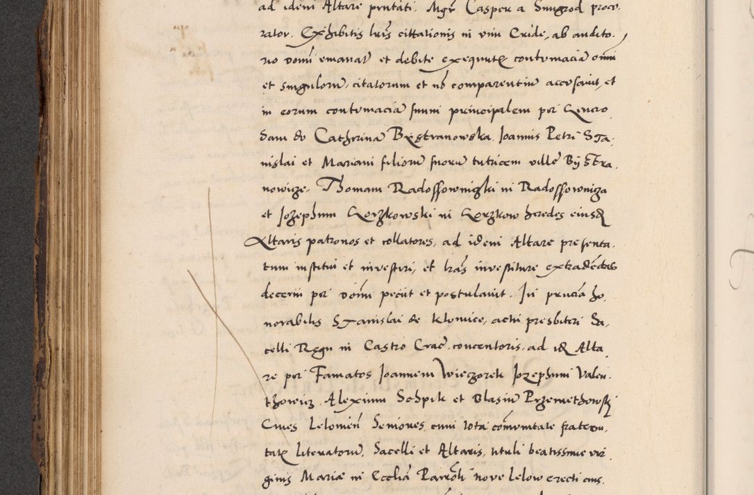 Zdjęcie nr 180 dla obiektu archiwalnego: Acta actorum causarum, sentenciarum diffinitivarum quam interloquutiorum, decretorum, obligationum, quietationum et constitutionum procuratorum coram reverndo domino Petri Porembski preposito Ossviencimensi, canonico et officiali Cracoviensi generali ad annum Dimini 1556, inditione quatuor decima, pontificatus sanctissimi in Christo patris domini Pauli divina providencia pape IIII anno ispius.