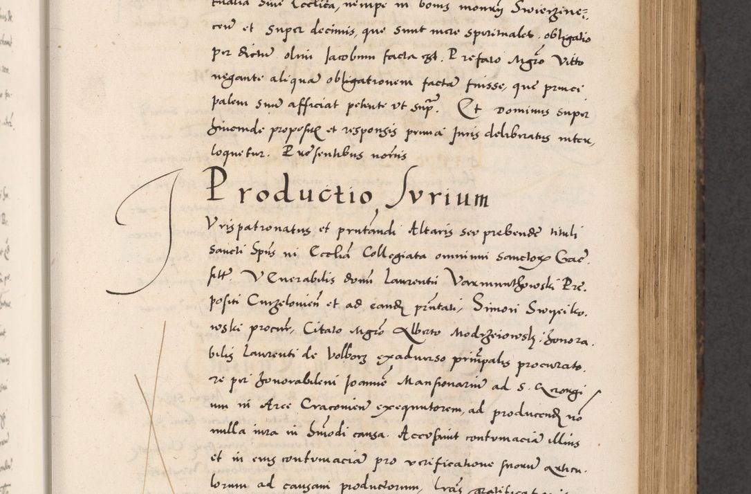 Zdjęcie nr 177 dla obiektu archiwalnego: Acta actorum causarum, sentenciarum diffinitivarum quam interloquutiorum, decretorum, obligationum, quietationum et constitutionum procuratorum coram reverndo domino Petri Porembski preposito Ossviencimensi, canonico et officiali Cracoviensi generali ad annum Dimini 1556, inditione quatuor decima, pontificatus sanctissimi in Christo patris domini Pauli divina providencia pape IIII anno ispius.
