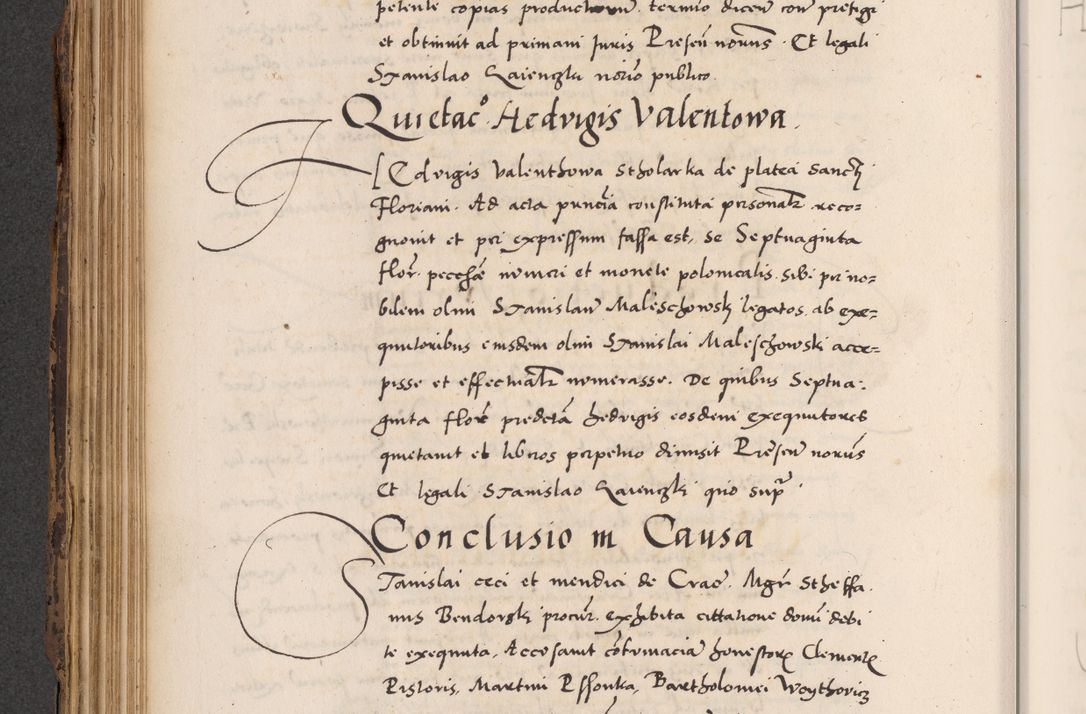 Zdjęcie nr 178 dla obiektu archiwalnego: Acta actorum causarum, sentenciarum diffinitivarum quam interloquutiorum, decretorum, obligationum, quietationum et constitutionum procuratorum coram reverndo domino Petri Porembski preposito Ossviencimensi, canonico et officiali Cracoviensi generali ad annum Dimini 1556, inditione quatuor decima, pontificatus sanctissimi in Christo patris domini Pauli divina providencia pape IIII anno ispius.