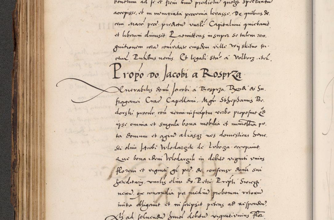 Zdjęcie nr 176 dla obiektu archiwalnego: Acta actorum causarum, sentenciarum diffinitivarum quam interloquutiorum, decretorum, obligationum, quietationum et constitutionum procuratorum coram reverndo domino Petri Porembski preposito Ossviencimensi, canonico et officiali Cracoviensi generali ad annum Dimini 1556, inditione quatuor decima, pontificatus sanctissimi in Christo patris domini Pauli divina providencia pape IIII anno ispius.