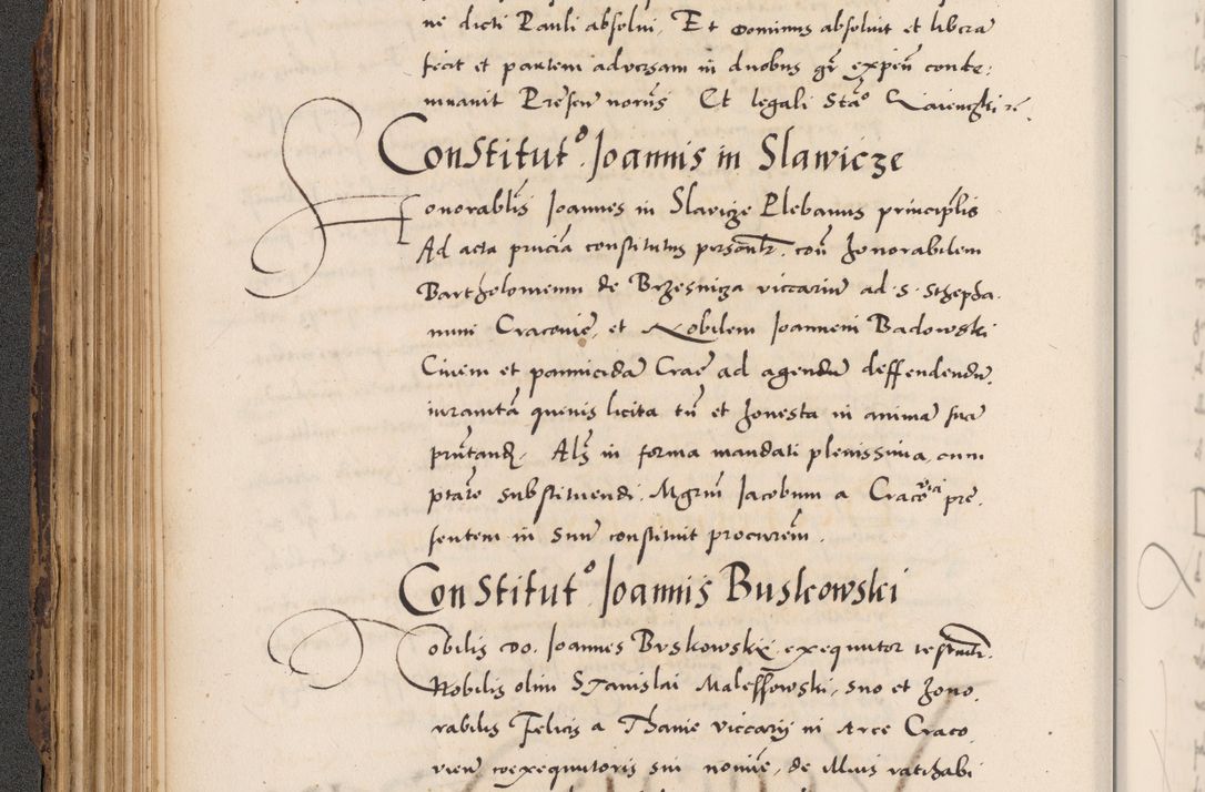 Zdjęcie nr 170 dla obiektu archiwalnego: Acta actorum causarum, sentenciarum diffinitivarum quam interloquutiorum, decretorum, obligationum, quietationum et constitutionum procuratorum coram reverndo domino Petri Porembski preposito Ossviencimensi, canonico et officiali Cracoviensi generali ad annum Dimini 1556, inditione quatuor decima, pontificatus sanctissimi in Christo patris domini Pauli divina providencia pape IIII anno ispius.
