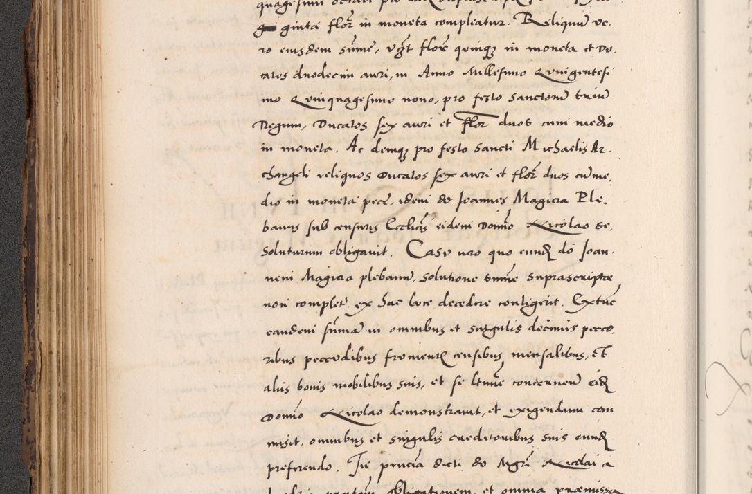 Zdjęcie nr 166 dla obiektu archiwalnego: Acta actorum causarum, sentenciarum diffinitivarum quam interloquutiorum, decretorum, obligationum, quietationum et constitutionum procuratorum coram reverndo domino Petri Porembski preposito Ossviencimensi, canonico et officiali Cracoviensi generali ad annum Dimini 1556, inditione quatuor decima, pontificatus sanctissimi in Christo patris domini Pauli divina providencia pape IIII anno ispius.