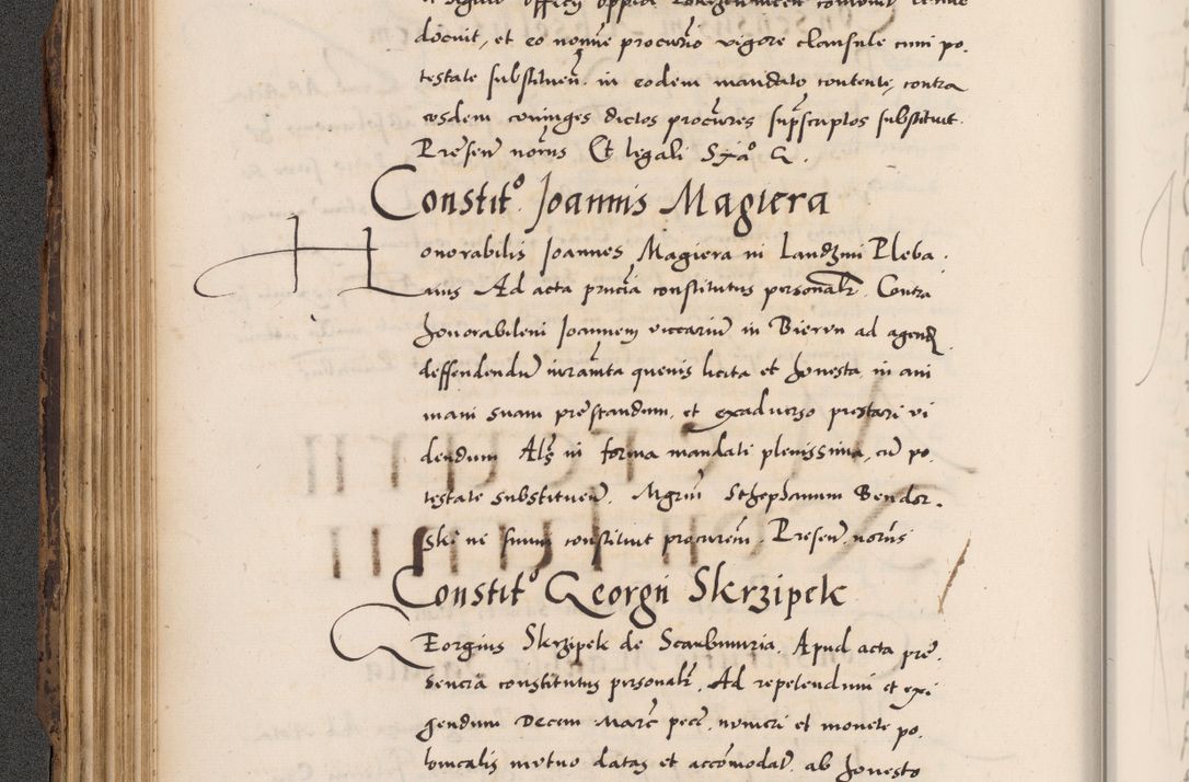 Zdjęcie nr 162 dla obiektu archiwalnego: Acta actorum causarum, sentenciarum diffinitivarum quam interloquutiorum, decretorum, obligationum, quietationum et constitutionum procuratorum coram reverndo domino Petri Porembski preposito Ossviencimensi, canonico et officiali Cracoviensi generali ad annum Dimini 1556, inditione quatuor decima, pontificatus sanctissimi in Christo patris domini Pauli divina providencia pape IIII anno ispius.