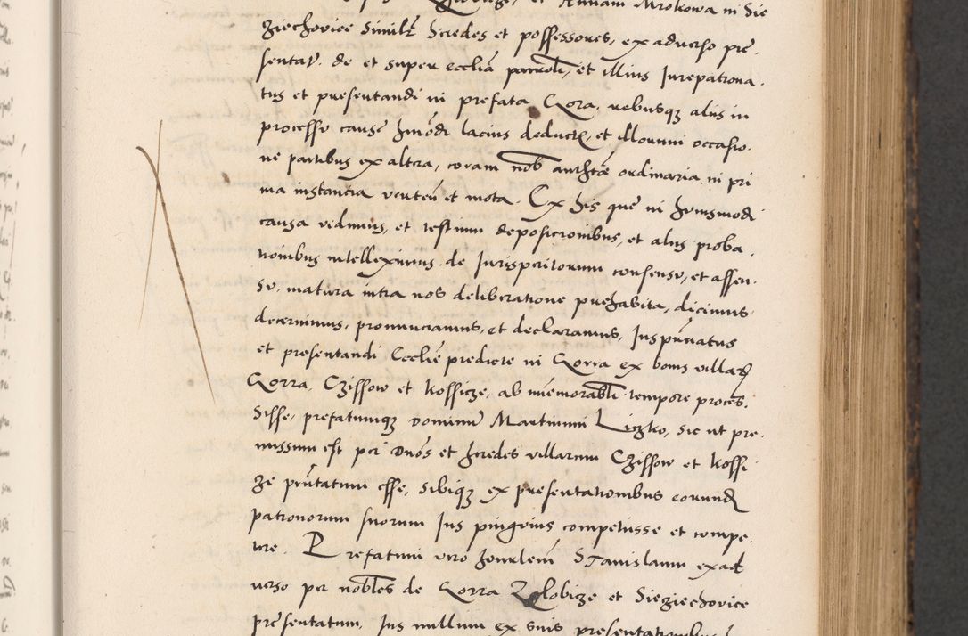 Zdjęcie nr 155 dla obiektu archiwalnego: Acta actorum causarum, sentenciarum diffinitivarum quam interloquutiorum, decretorum, obligationum, quietationum et constitutionum procuratorum coram reverndo domino Petri Porembski preposito Ossviencimensi, canonico et officiali Cracoviensi generali ad annum Dimini 1556, inditione quatuor decima, pontificatus sanctissimi in Christo patris domini Pauli divina providencia pape IIII anno ispius.