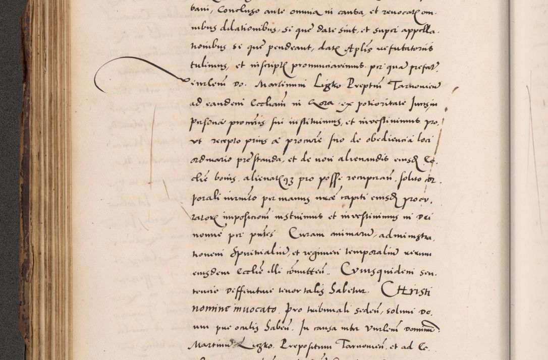 Zdjęcie nr 154 dla obiektu archiwalnego: Acta actorum causarum, sentenciarum diffinitivarum quam interloquutiorum, decretorum, obligationum, quietationum et constitutionum procuratorum coram reverndo domino Petri Porembski preposito Ossviencimensi, canonico et officiali Cracoviensi generali ad annum Dimini 1556, inditione quatuor decima, pontificatus sanctissimi in Christo patris domini Pauli divina providencia pape IIII anno ispius.