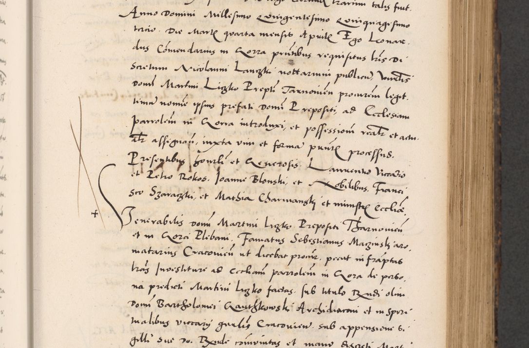 Zdjęcie nr 157 dla obiektu archiwalnego: Acta actorum causarum, sentenciarum diffinitivarum quam interloquutiorum, decretorum, obligationum, quietationum et constitutionum procuratorum coram reverndo domino Petri Porembski preposito Ossviencimensi, canonico et officiali Cracoviensi generali ad annum Dimini 1556, inditione quatuor decima, pontificatus sanctissimi in Christo patris domini Pauli divina providencia pape IIII anno ispius.
