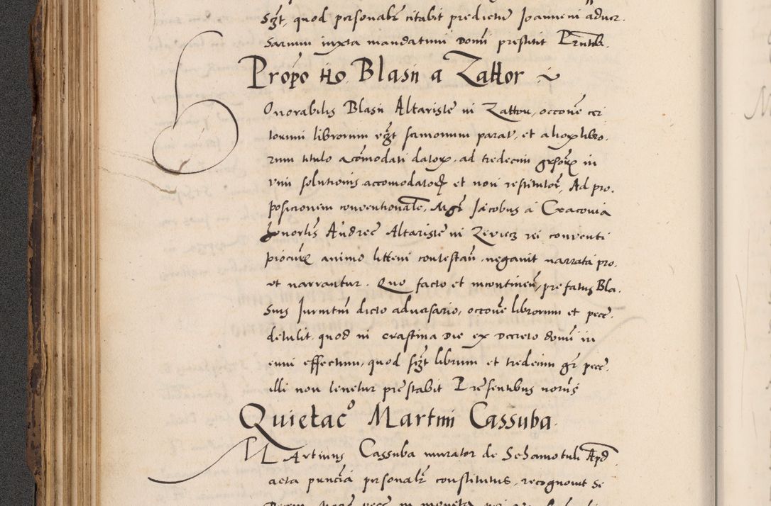 Zdjęcie nr 152 dla obiektu archiwalnego: Acta actorum causarum, sentenciarum diffinitivarum quam interloquutiorum, decretorum, obligationum, quietationum et constitutionum procuratorum coram reverndo domino Petri Porembski preposito Ossviencimensi, canonico et officiali Cracoviensi generali ad annum Dimini 1556, inditione quatuor decima, pontificatus sanctissimi in Christo patris domini Pauli divina providencia pape IIII anno ispius.
