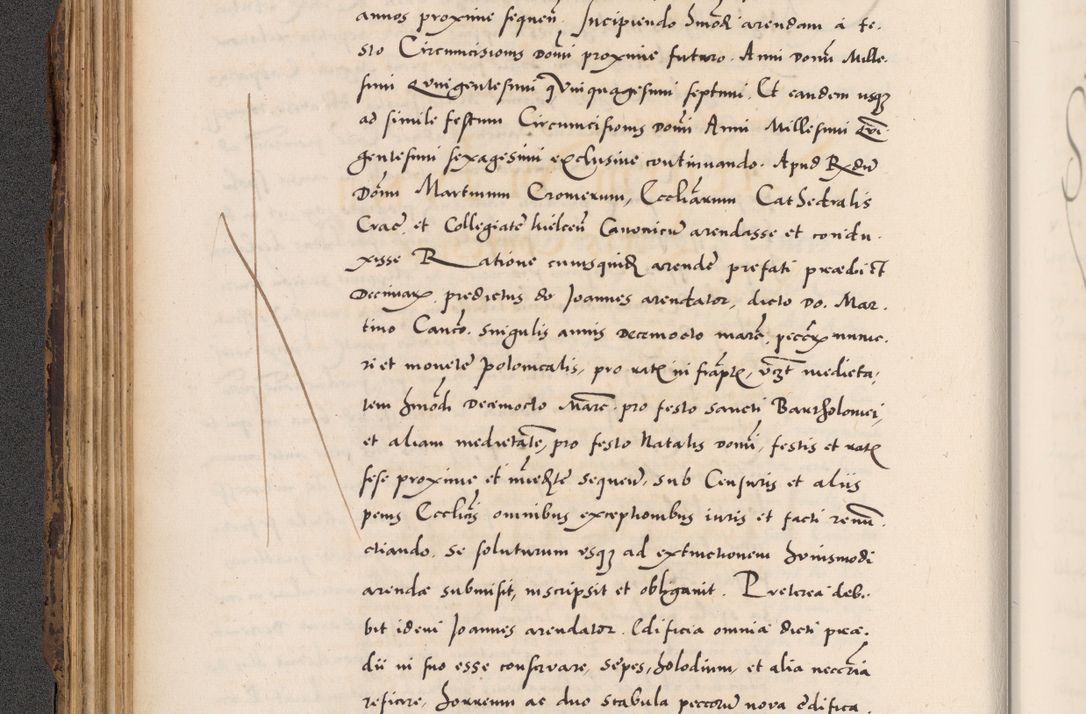 Zdjęcie nr 138 dla obiektu archiwalnego: Acta actorum causarum, sentenciarum diffinitivarum quam interloquutiorum, decretorum, obligationum, quietationum et constitutionum procuratorum coram reverndo domino Petri Porembski preposito Ossviencimensi, canonico et officiali Cracoviensi generali ad annum Dimini 1556, inditione quatuor decima, pontificatus sanctissimi in Christo patris domini Pauli divina providencia pape IIII anno ispius.