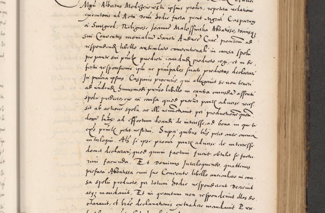 Zdjęcie nr 137 dla obiektu archiwalnego: Acta actorum causarum, sentenciarum diffinitivarum quam interloquutiorum, decretorum, obligationum, quietationum et constitutionum procuratorum coram reverndo domino Petri Porembski preposito Ossviencimensi, canonico et officiali Cracoviensi generali ad annum Dimini 1556, inditione quatuor decima, pontificatus sanctissimi in Christo patris domini Pauli divina providencia pape IIII anno ispius.