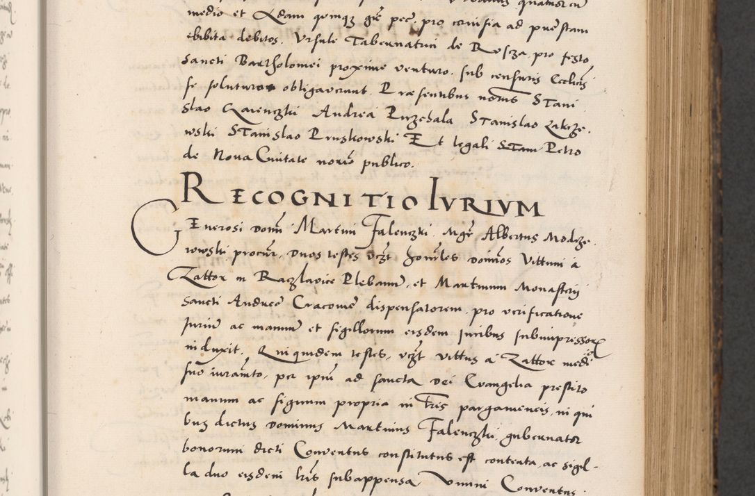 Zdjęcie nr 131 dla obiektu archiwalnego: Acta actorum causarum, sentenciarum diffinitivarum quam interloquutiorum, decretorum, obligationum, quietationum et constitutionum procuratorum coram reverndo domino Petri Porembski preposito Ossviencimensi, canonico et officiali Cracoviensi generali ad annum Dimini 1556, inditione quatuor decima, pontificatus sanctissimi in Christo patris domini Pauli divina providencia pape IIII anno ispius.
