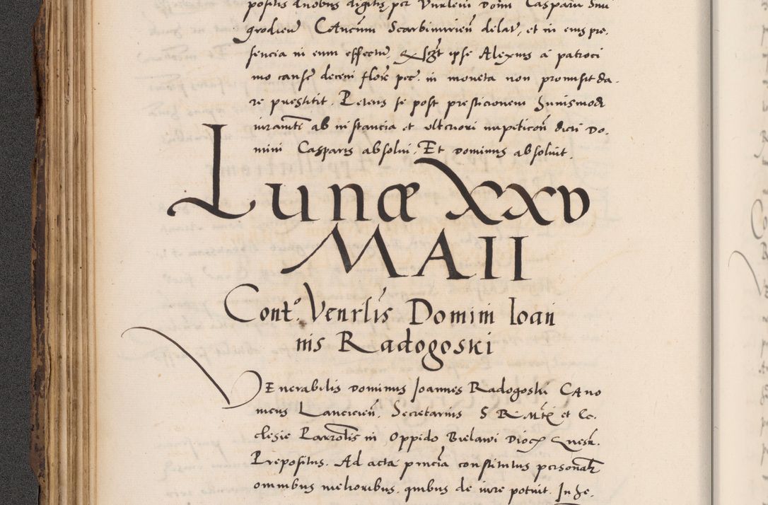 Zdjęcie nr 126 dla obiektu archiwalnego: Acta actorum causarum, sentenciarum diffinitivarum quam interloquutiorum, decretorum, obligationum, quietationum et constitutionum procuratorum coram reverndo domino Petri Porembski preposito Ossviencimensi, canonico et officiali Cracoviensi generali ad annum Dimini 1556, inditione quatuor decima, pontificatus sanctissimi in Christo patris domini Pauli divina providencia pape IIII anno ispius.