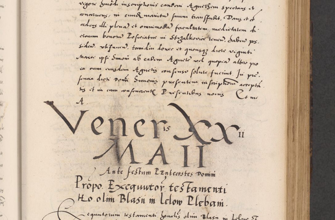 Zdjęcie nr 121 dla obiektu archiwalnego: Acta actorum causarum, sentenciarum diffinitivarum quam interloquutiorum, decretorum, obligationum, quietationum et constitutionum procuratorum coram reverndo domino Petri Porembski preposito Ossviencimensi, canonico et officiali Cracoviensi generali ad annum Dimini 1556, inditione quatuor decima, pontificatus sanctissimi in Christo patris domini Pauli divina providencia pape IIII anno ispius.