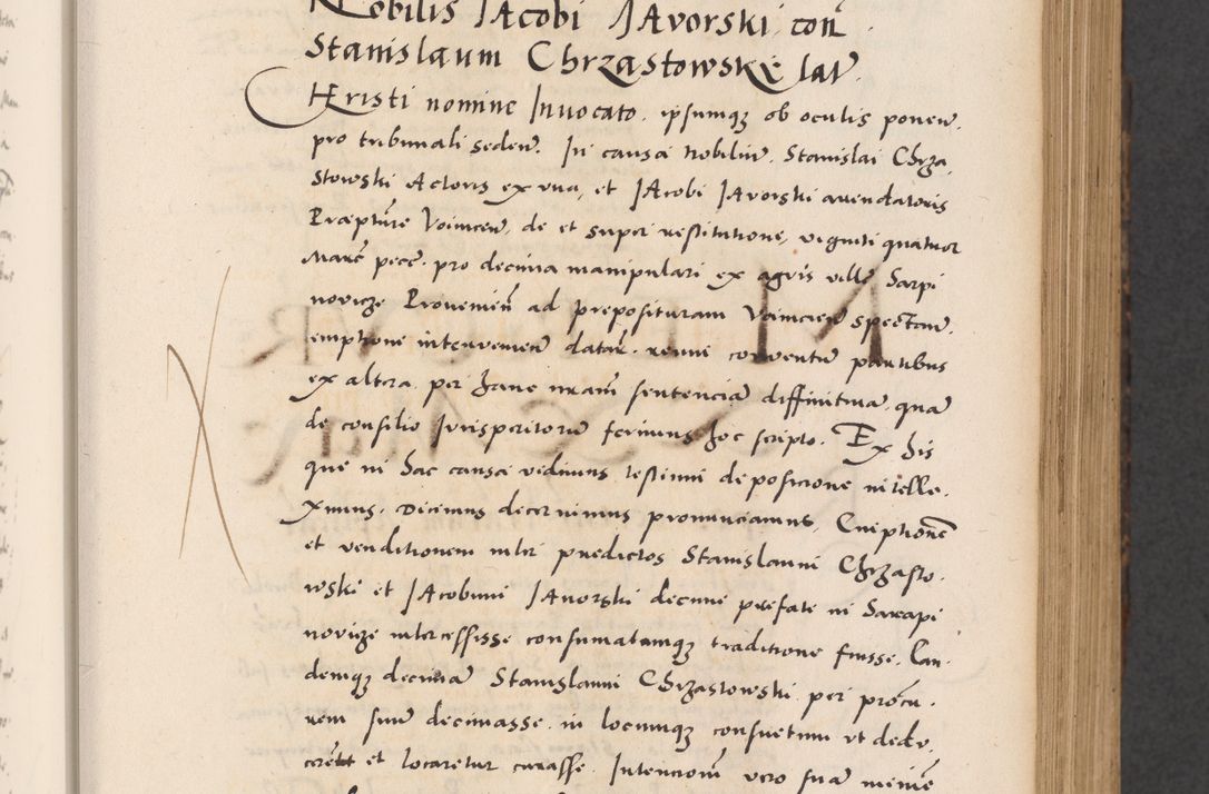 Zdjęcie nr 117 dla obiektu archiwalnego: Acta actorum causarum, sentenciarum diffinitivarum quam interloquutiorum, decretorum, obligationum, quietationum et constitutionum procuratorum coram reverndo domino Petri Porembski preposito Ossviencimensi, canonico et officiali Cracoviensi generali ad annum Dimini 1556, inditione quatuor decima, pontificatus sanctissimi in Christo patris domini Pauli divina providencia pape IIII anno ispius.